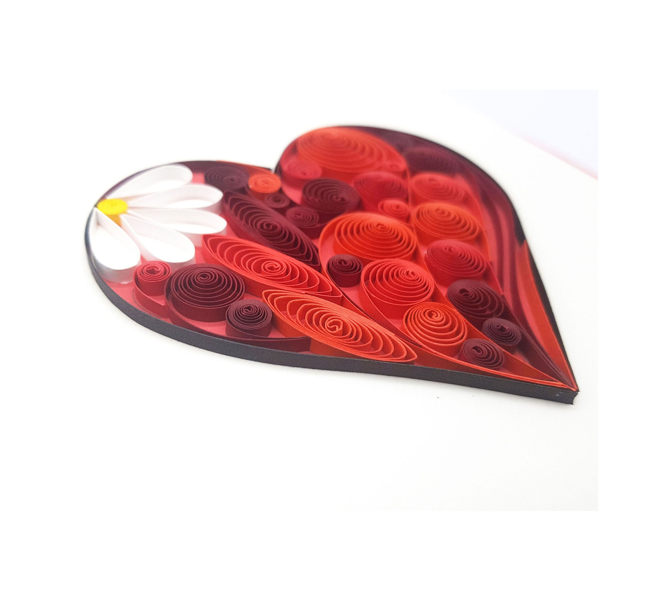 RED HEART QUILLING CARD