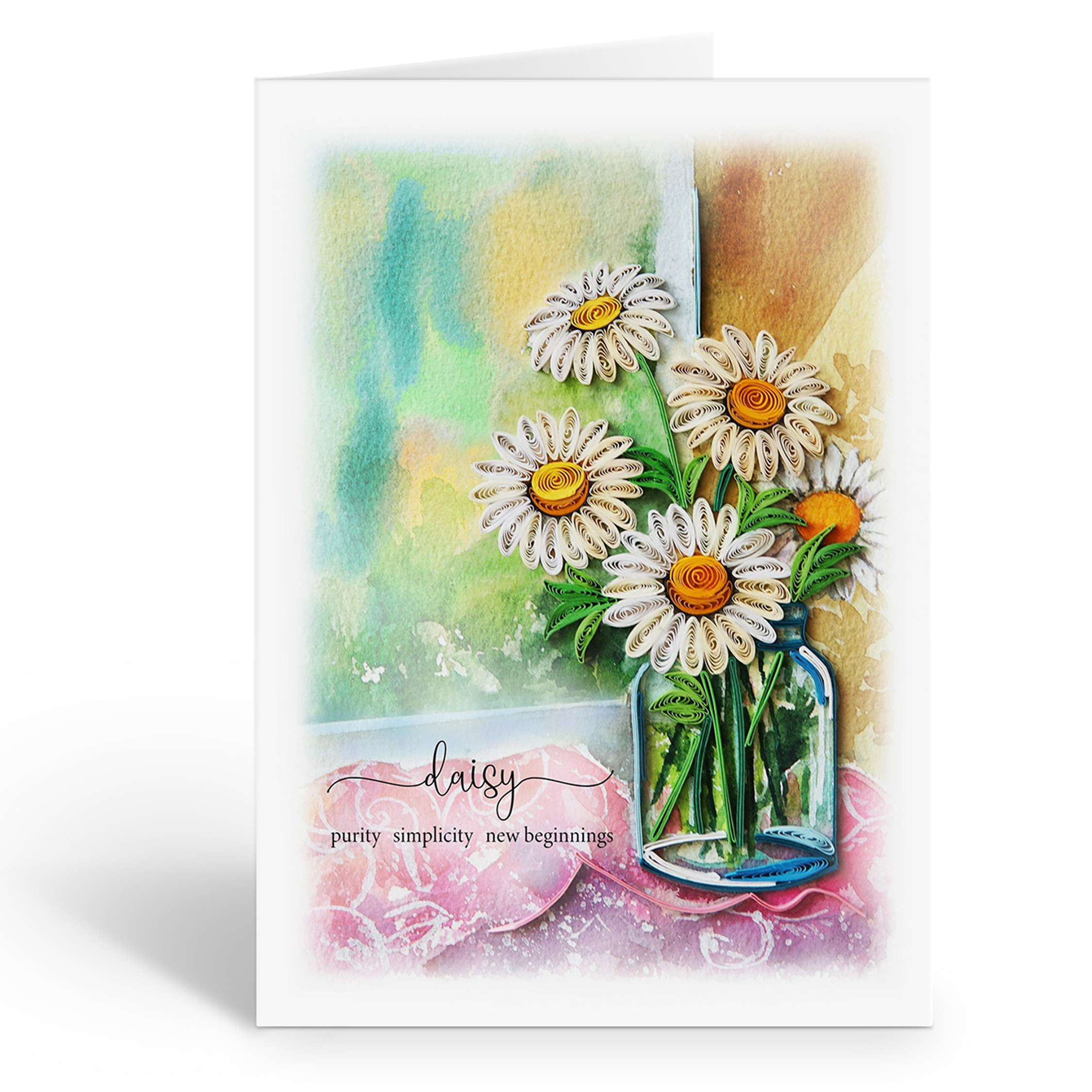 DAISY FLOWER CARD