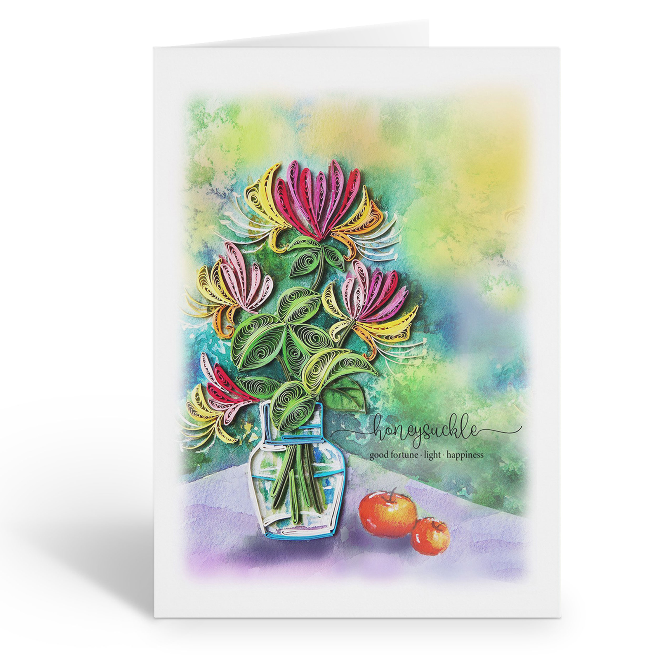 HONEYSUCKLE FLOWER CARD