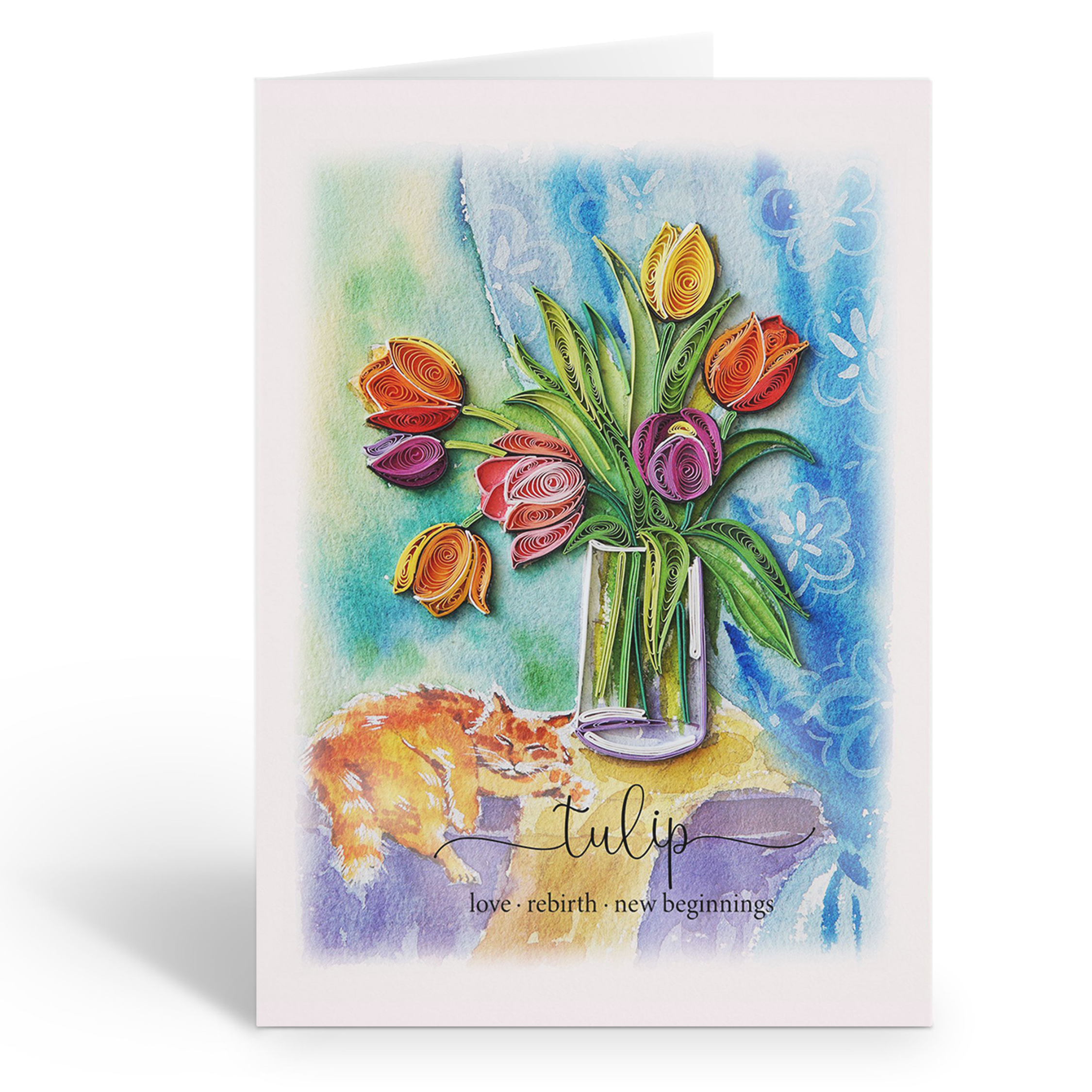 TULIP FLOWER CARD