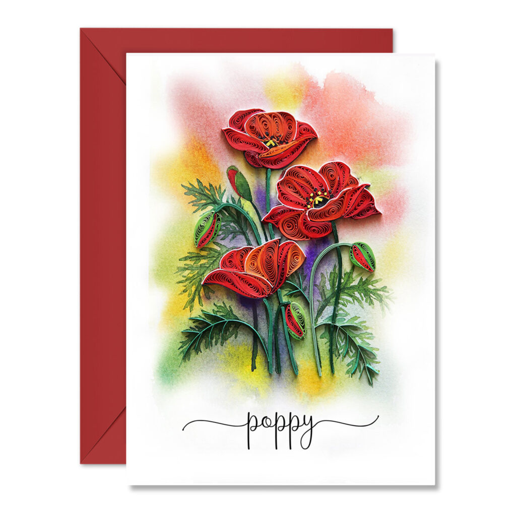 POPPY FLOWER CARD Tumybee poppy-flower-card-tumybee