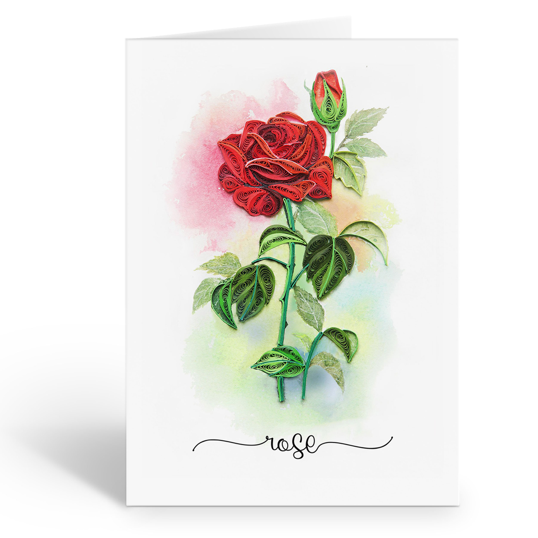 ROSE FLOWER CARD