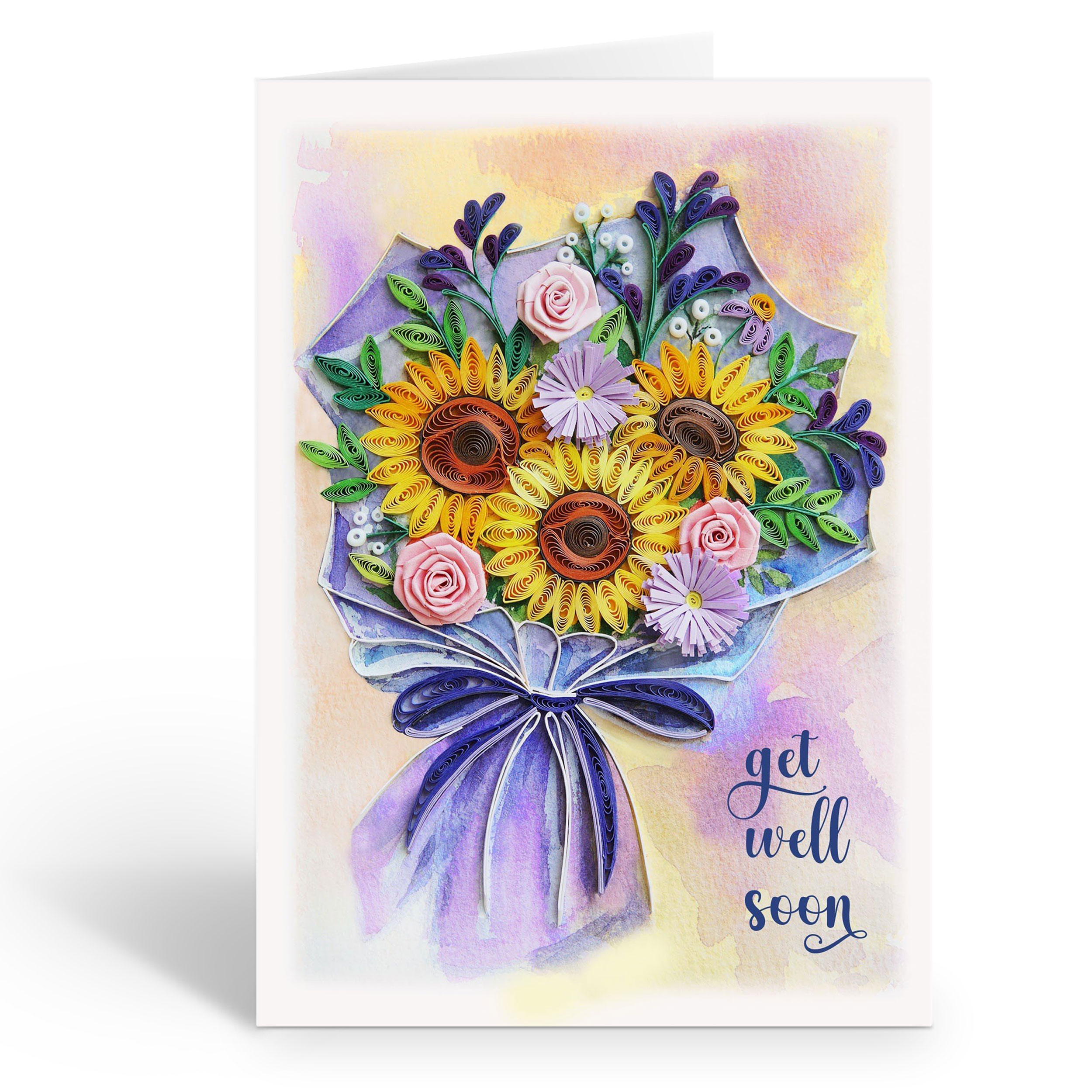 SUNFLOWER GET WELL SOON CARD