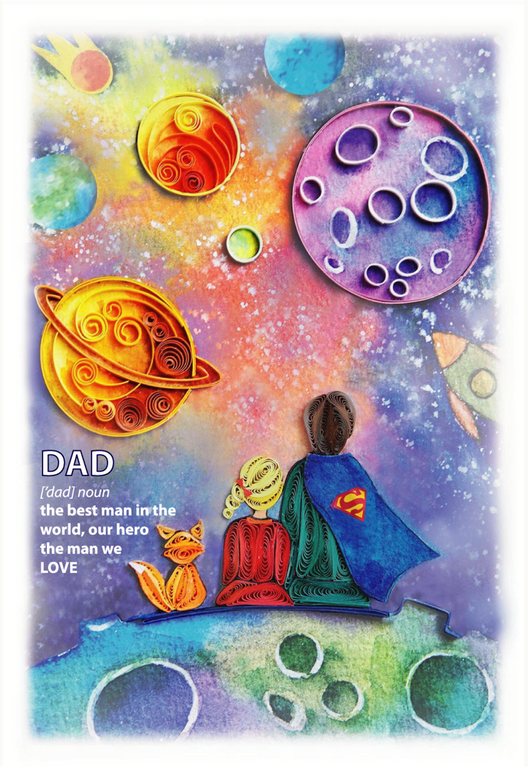 DAUGHTER AND DAD CARD