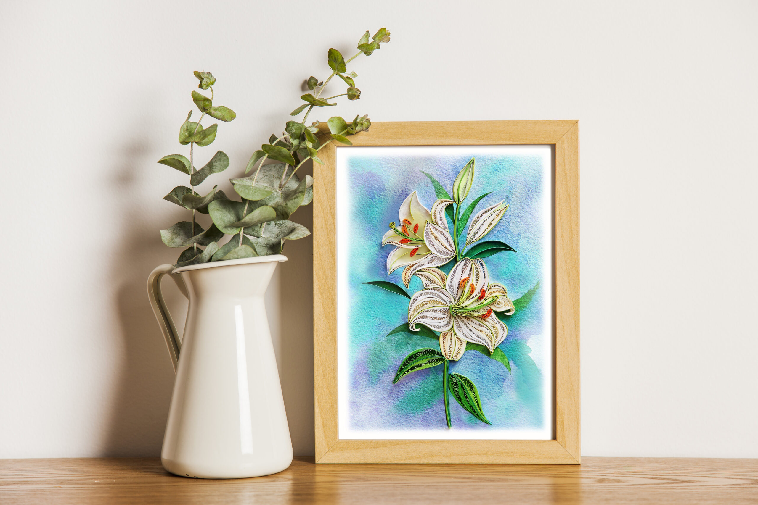 White Lily Card