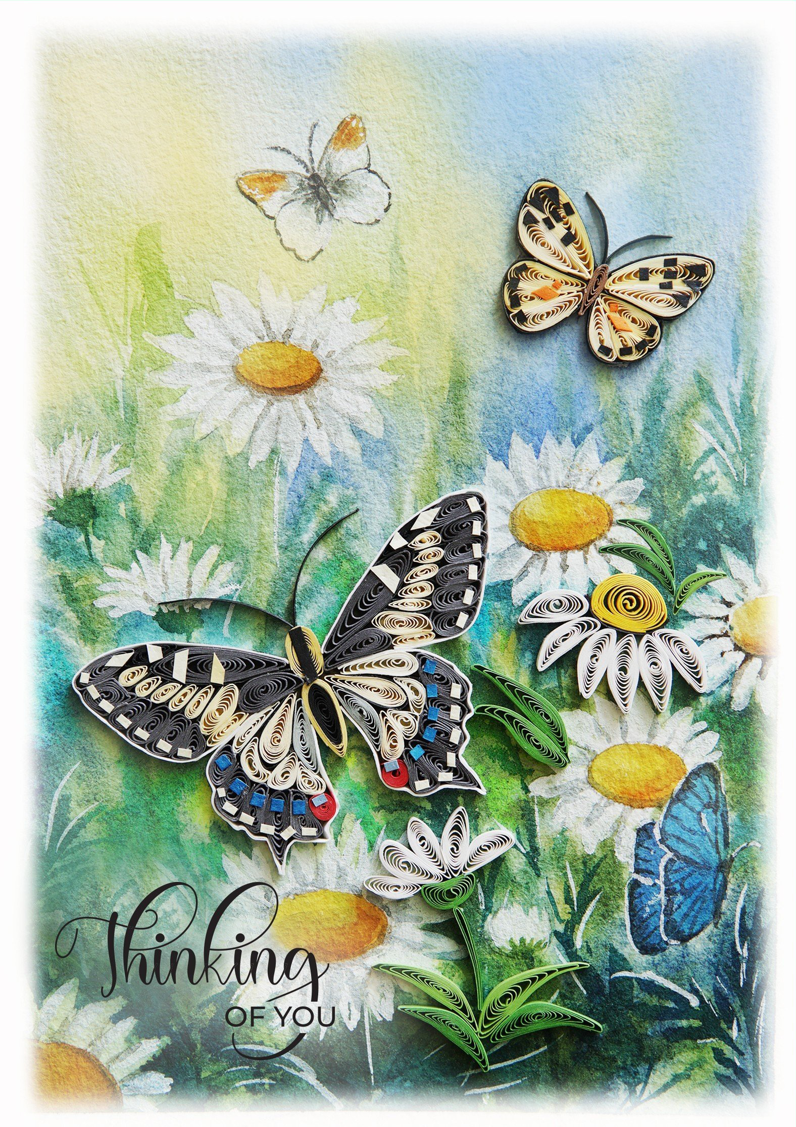 Thinking Of You Daisy Garden Card