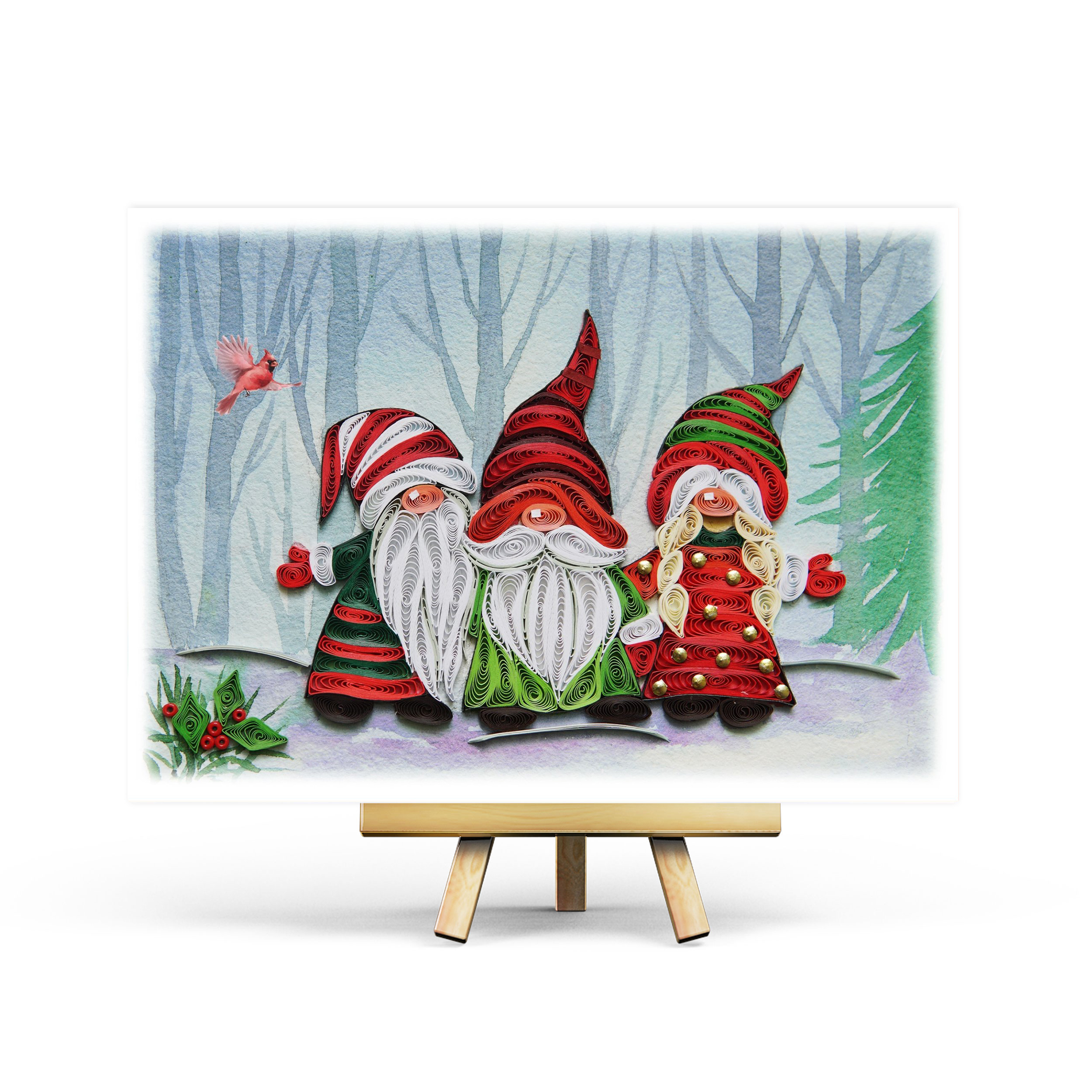 Gnomes Christmas Card