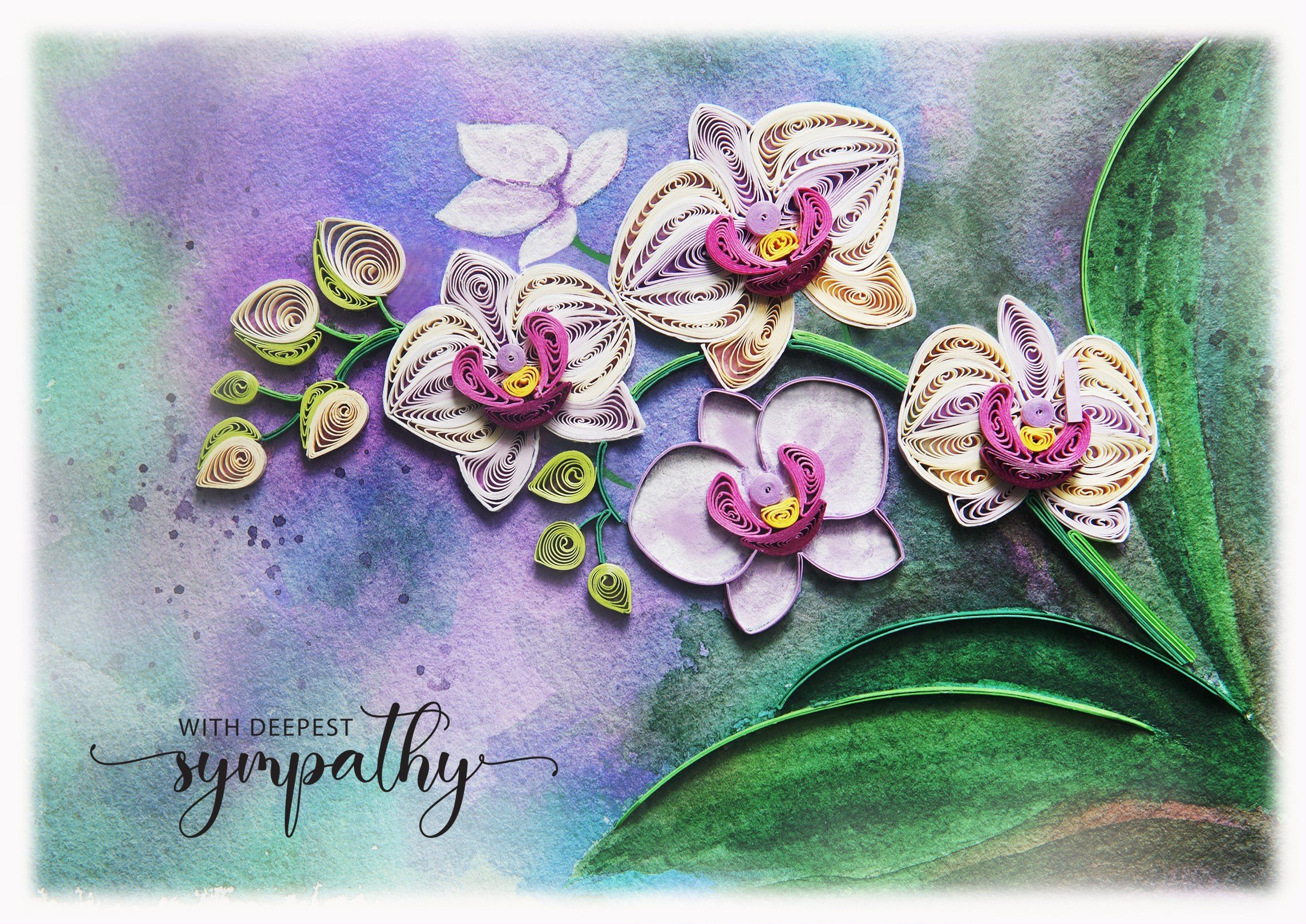 Sympathy Orchid Card